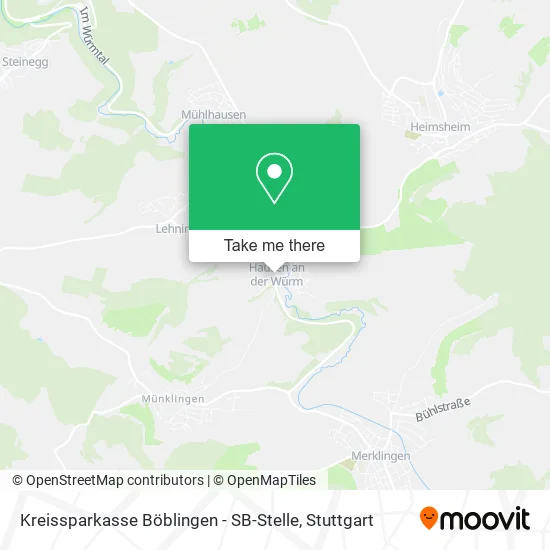 Карта Kreissparkasse Böblingen - SB-Stelle