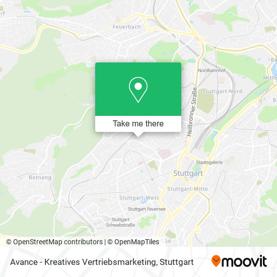 Avance - Kreatives Vertriebsmarketing map