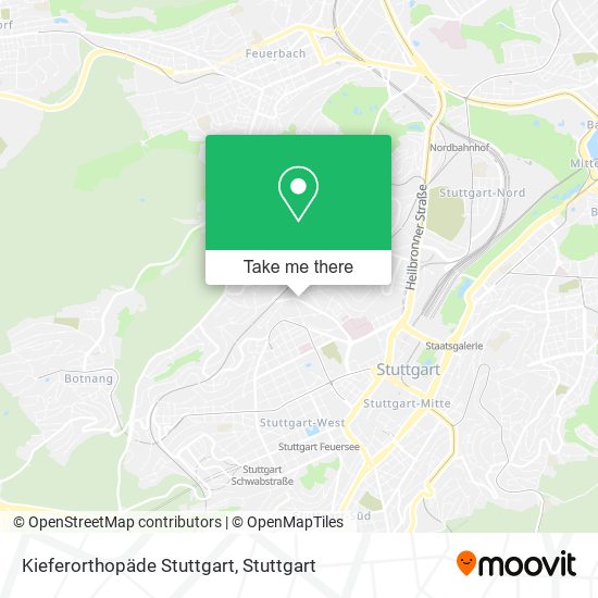 Kieferorthopäde Stuttgart map