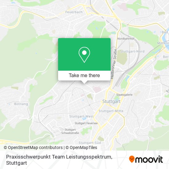 Praxisschwerpunkt Team Leistungsspektrum map