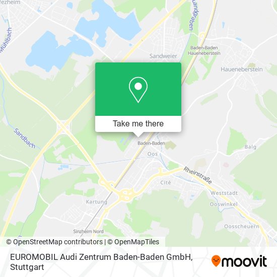 EUROMOBIL Audi Zentrum Baden-Baden GmbH map