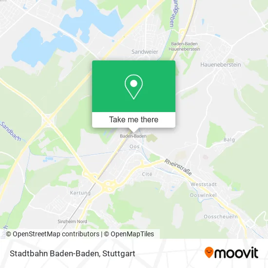 Карта Stadtbahn Baden-Baden
