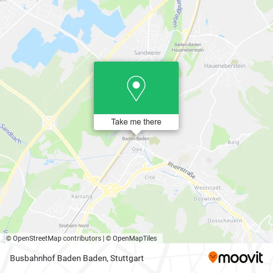 Карта Busbahnhof Baden Baden