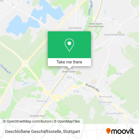 Geschloßene Geschäftsstelle map