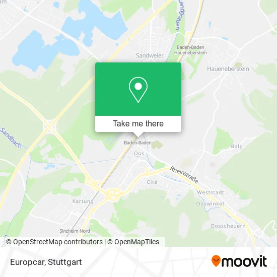 Карта Europcar