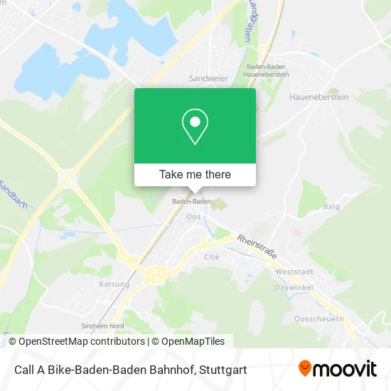 Карта Call A Bike-Baden-Baden Bahnhof