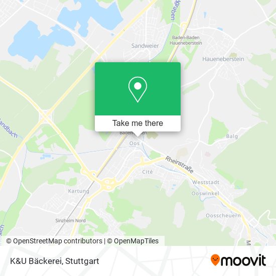 Карта K&U Bäckerei