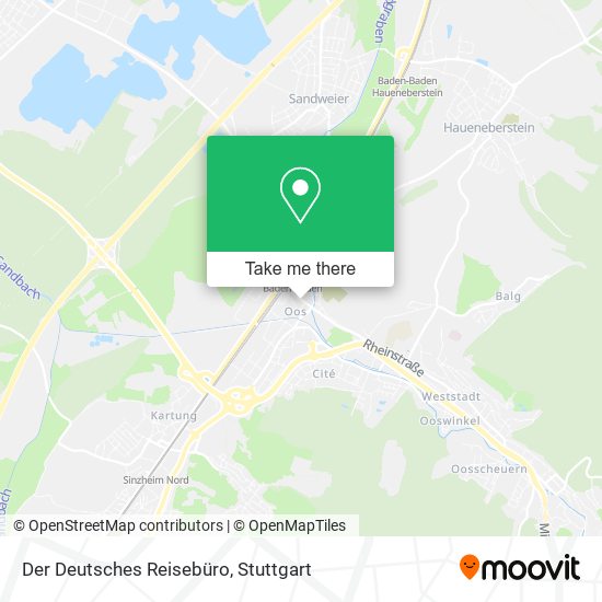 Der Deutsches Reisebüro map