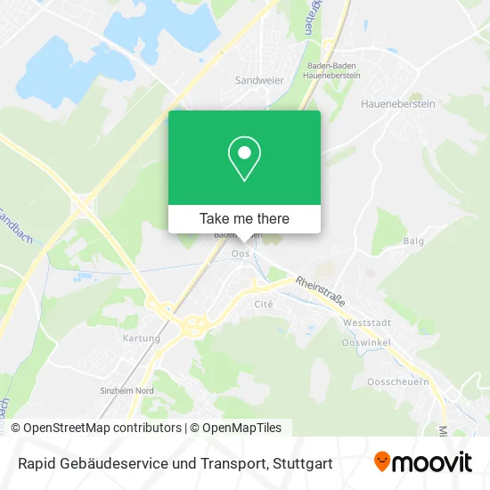 Rapid Gebäudeservice und Transport map