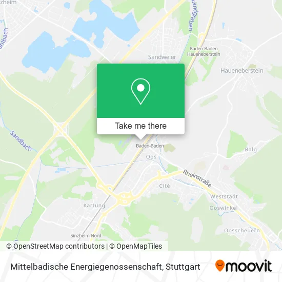 Карта Mittelbadische Energiegenossenschaft