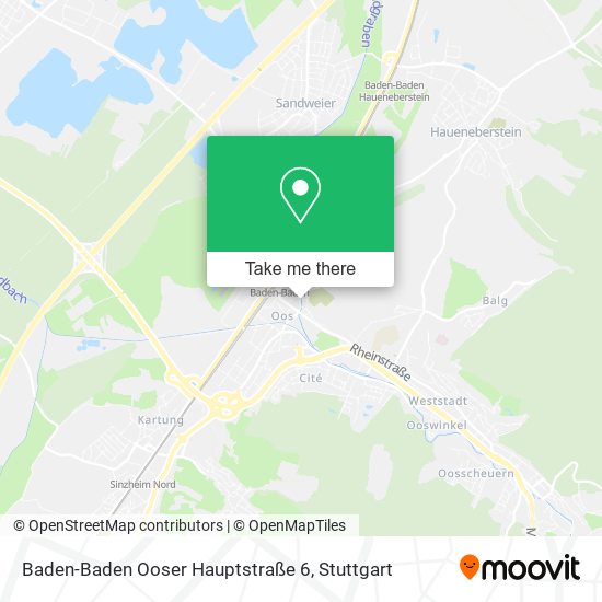 Baden-Baden Ooser Hauptstraße 6 map