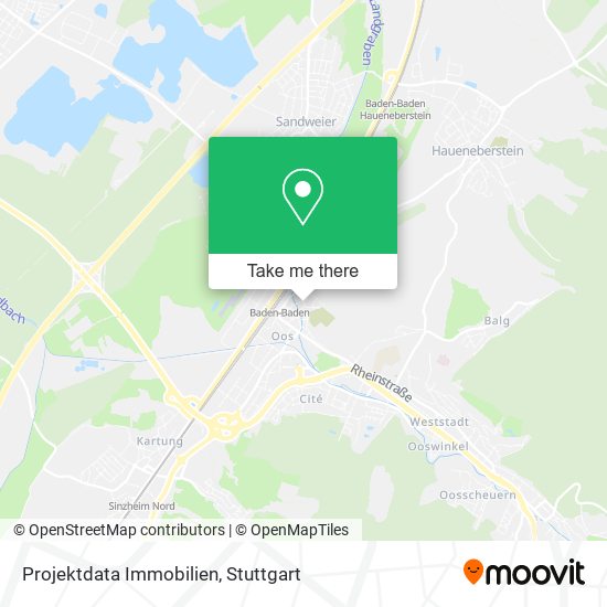 Projektdata Immobilien map