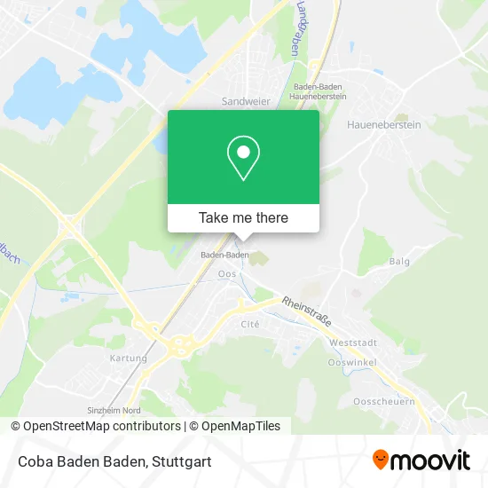 Карта Coba Baden Baden