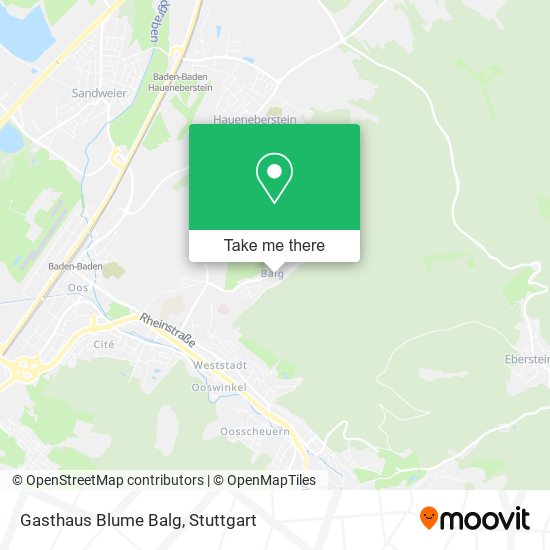 Карта Gasthaus Blume Balg