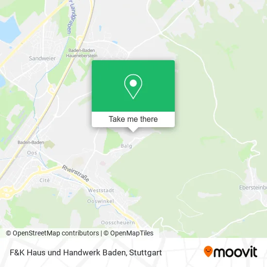 Карта F&K Haus und Handwerk Baden
