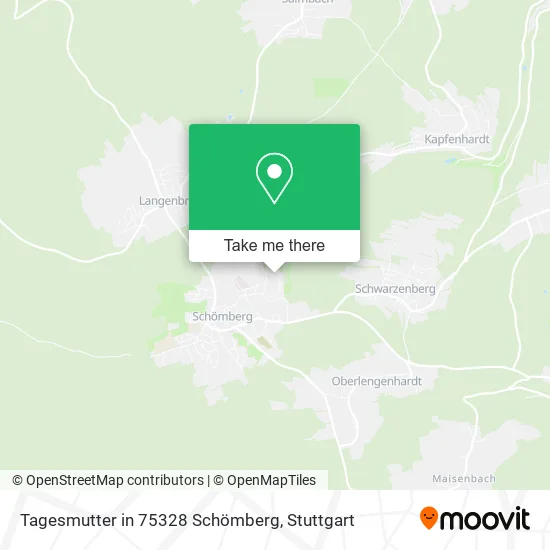 Карта Tagesmutter in 75328 Schömberg