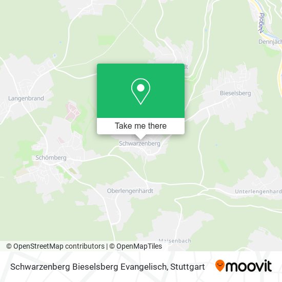 Карта Schwarzenberg Bieselsberg Evangelisch