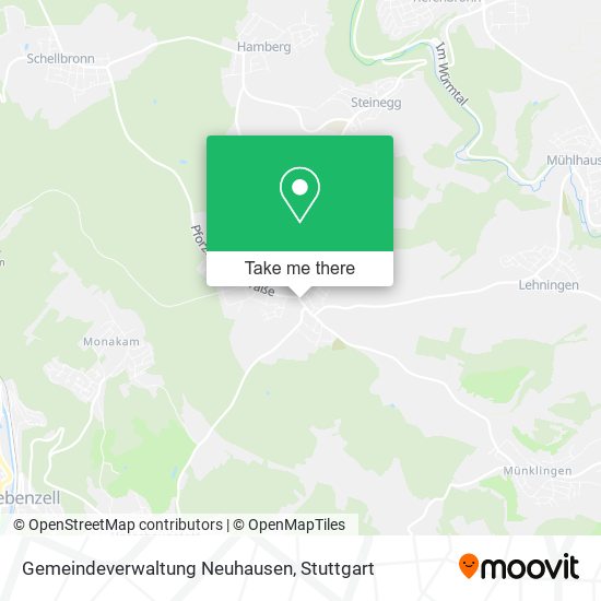 Gemeindeverwaltung Neuhausen map