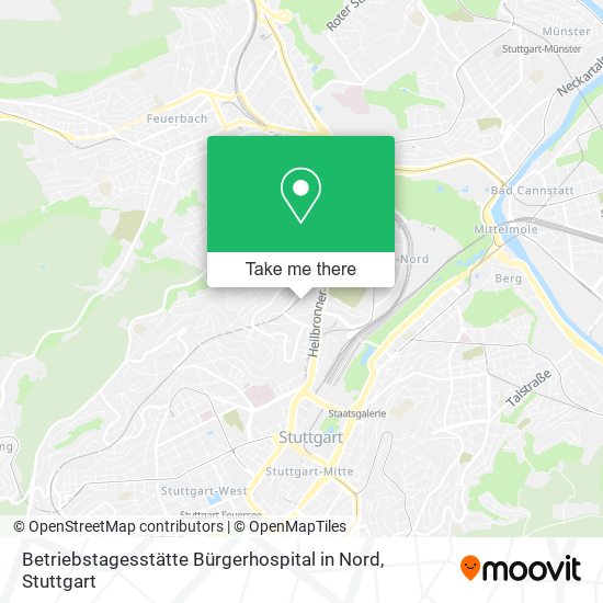 Betriebstagesstätte Bürgerhospital in Nord map