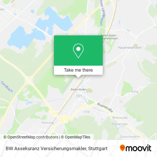 Карта BW Assekuranz Versicherungsmakler