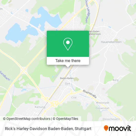 Карта Rick's Harley-Davidson Baden-Baden