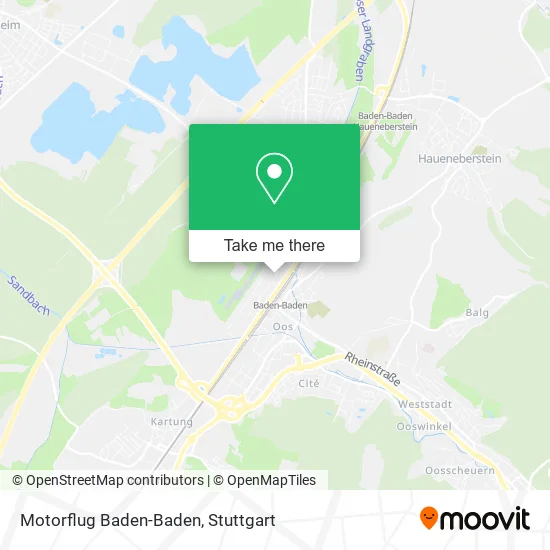 Карта Motorflug Baden-Baden