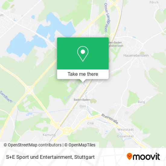 Карта S+E Sport und Entertainment