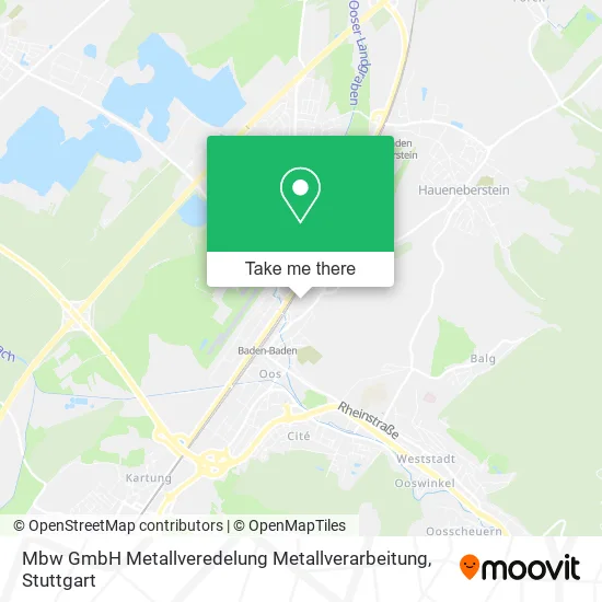 Карта Mbw GmbH Metallveredelung Metallverarbeitung