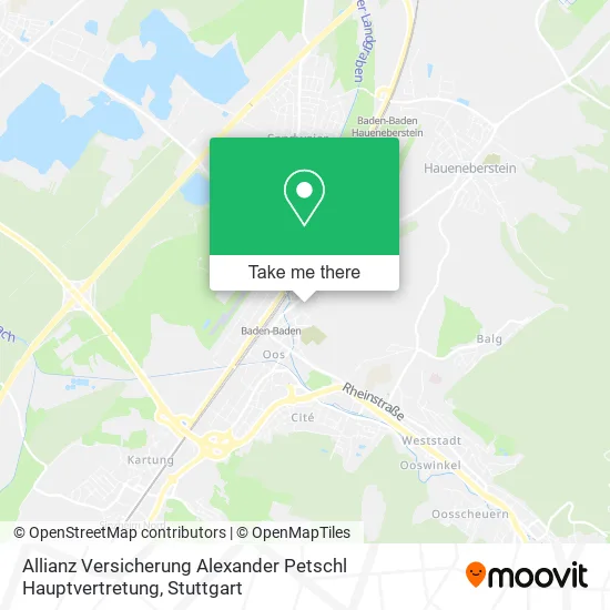 Карта Allianz Versicherung Alexander Petschl Hauptvertretung