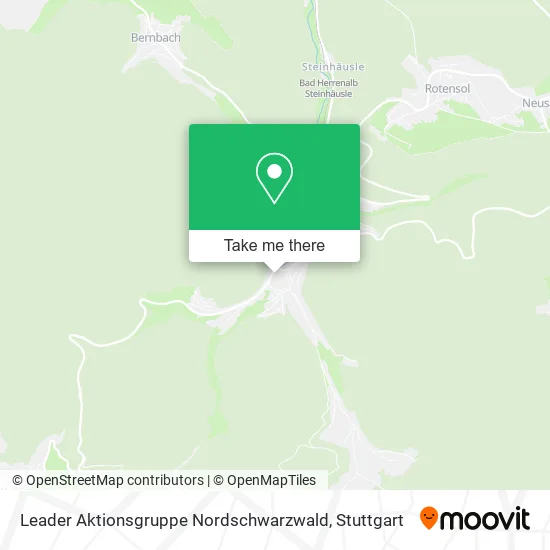 Карта Leader Aktionsgruppe Nordschwarzwald