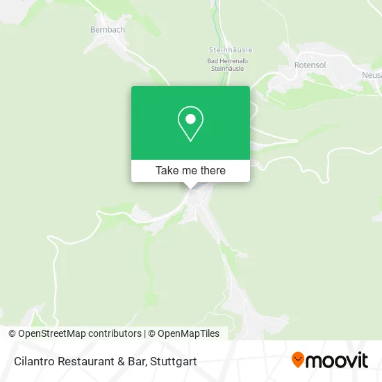 Карта Cilantro Restaurant & Bar