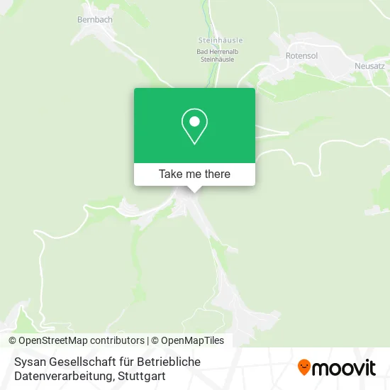 Карта Sysan Gesellschaft für Betriebliche Datenverarbeitung