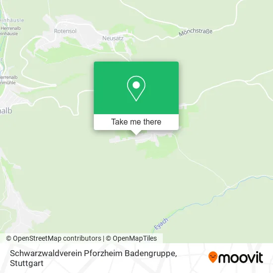Карта Schwarzwaldverein Pforzheim Badengruppe