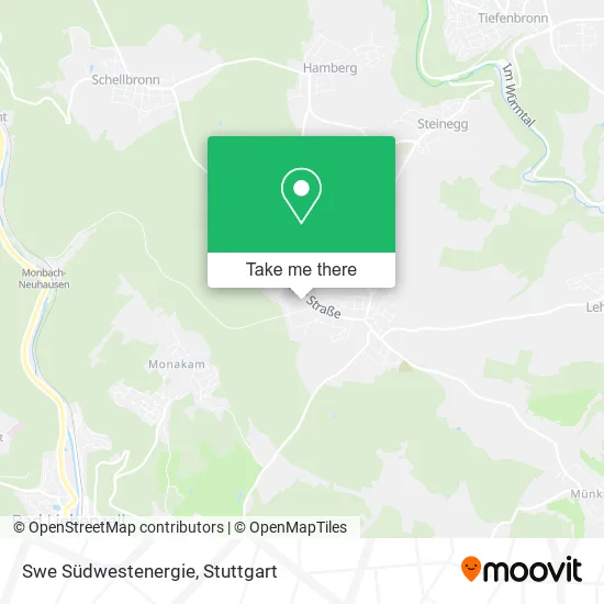 Карта Swe Südwestenergie