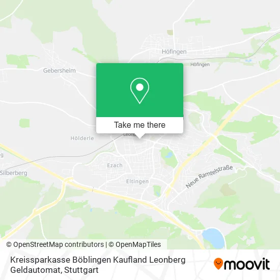 Карта Kreissparkasse Böblingen Kaufland Leonberg Geldautomat