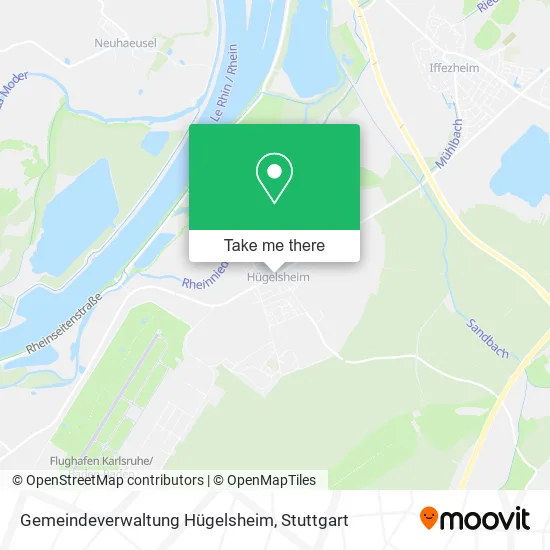 Карта Gemeindeverwaltung Hügelsheim