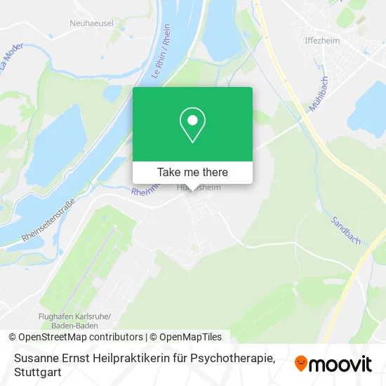 Карта Susanne Ernst Heilpraktikerin für Psychotherapie