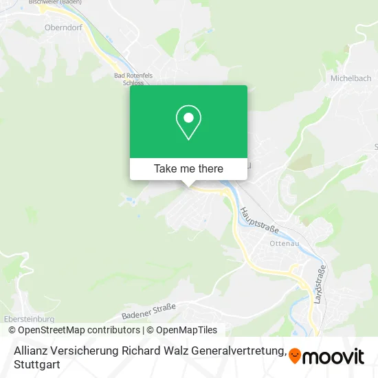 Карта Allianz Versicherung Richard Walz Generalvertretung