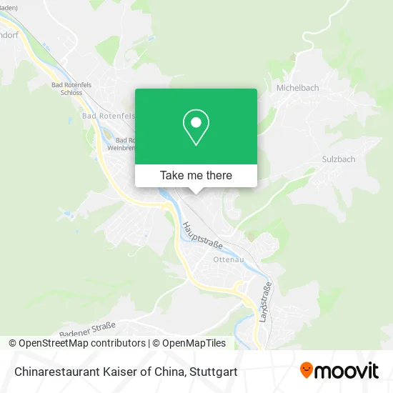 Карта Chinarestaurant Kaiser of China