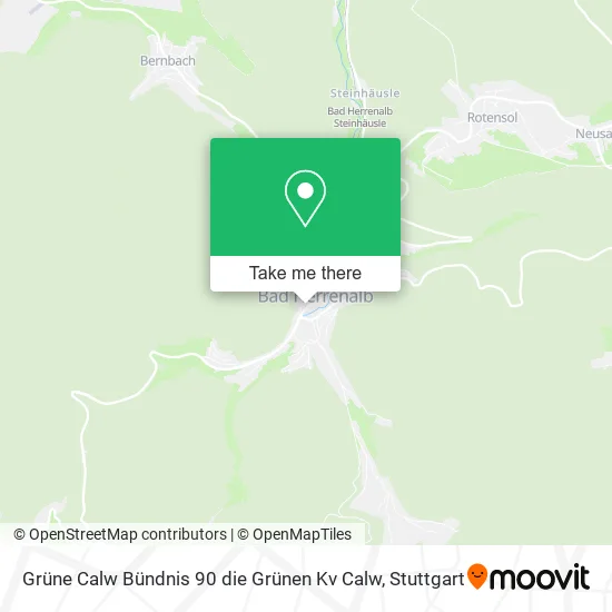 Grüne Calw Bündnis 90 die Grünen Kv Calw map