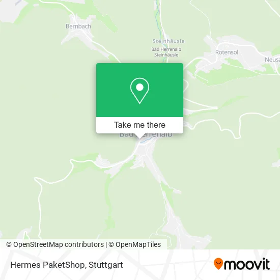 Hermes PaketShop map