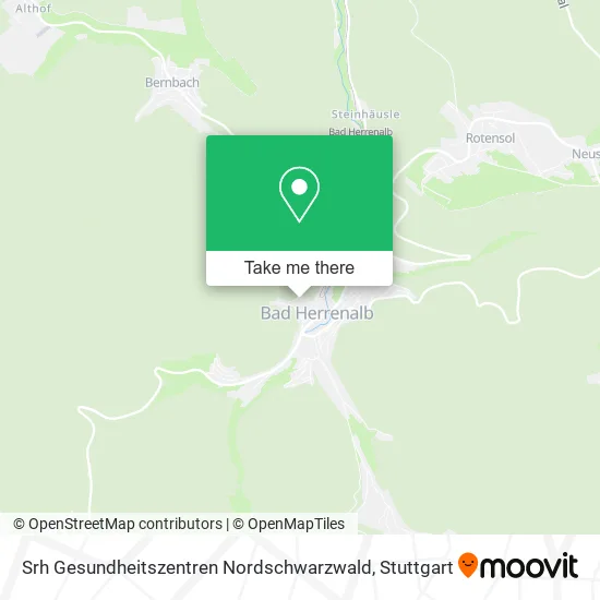 Карта Srh Gesundheitszentren Nordschwarzwald