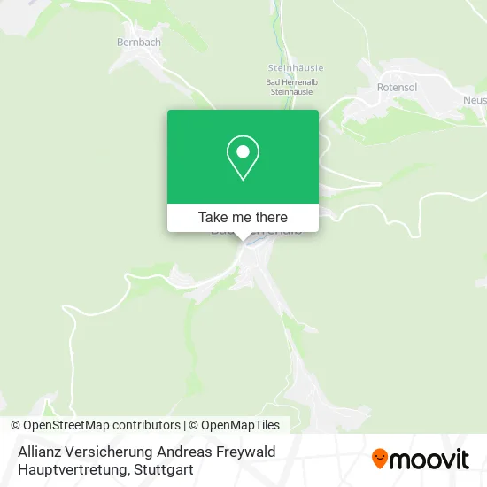 Карта Allianz Versicherung Andreas Freywald Hauptvertretung