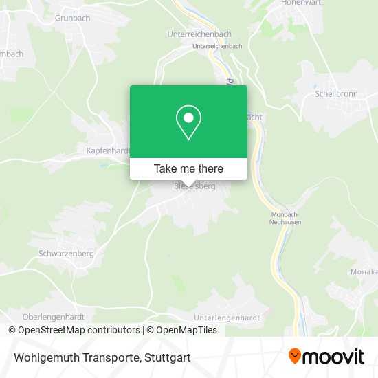 Wohlgemuth Transporte map