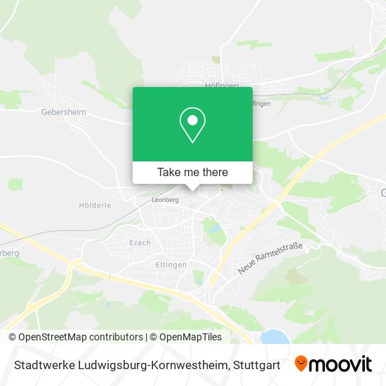 Stadtwerke Ludwigsburg-Kornwestheim map