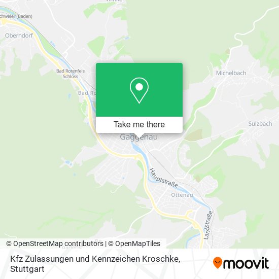 Kfz Zulassungen und Kennzeichen Kroschke map