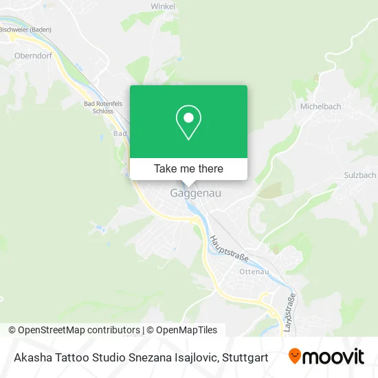 Карта Akasha Tattoo Studio Snezana Isajlovic