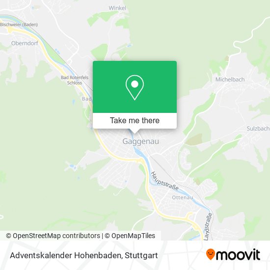 Adventskalender Hohenbaden map