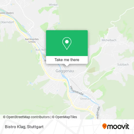 Карта Bistro Klag