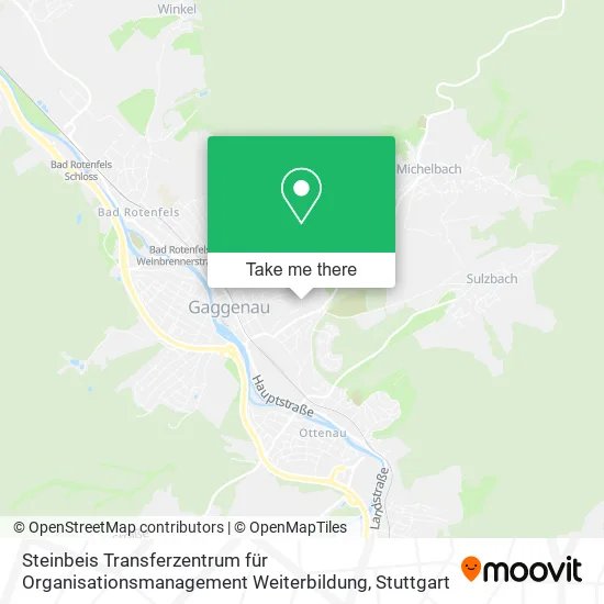 Карта Steinbeis Transferzentrum für Organisationsmanagement Weiterbildung